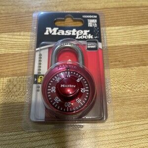 Master Lock Padlock, Standard Dial Combination Lock, 1-7/8 in. Wide New!